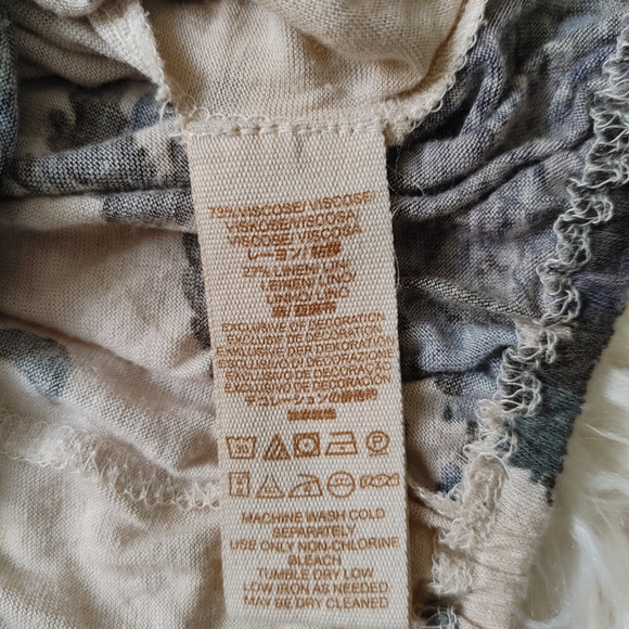 Free People Floral Cold Shoulder Top - Picture 5 of 7